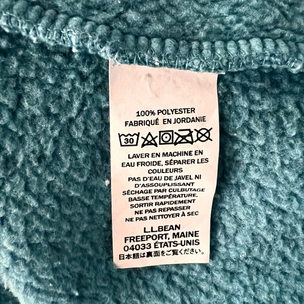 L.L.Bean Women’s Sweater Fleece Full-Zip Jacket Size Medium Petite